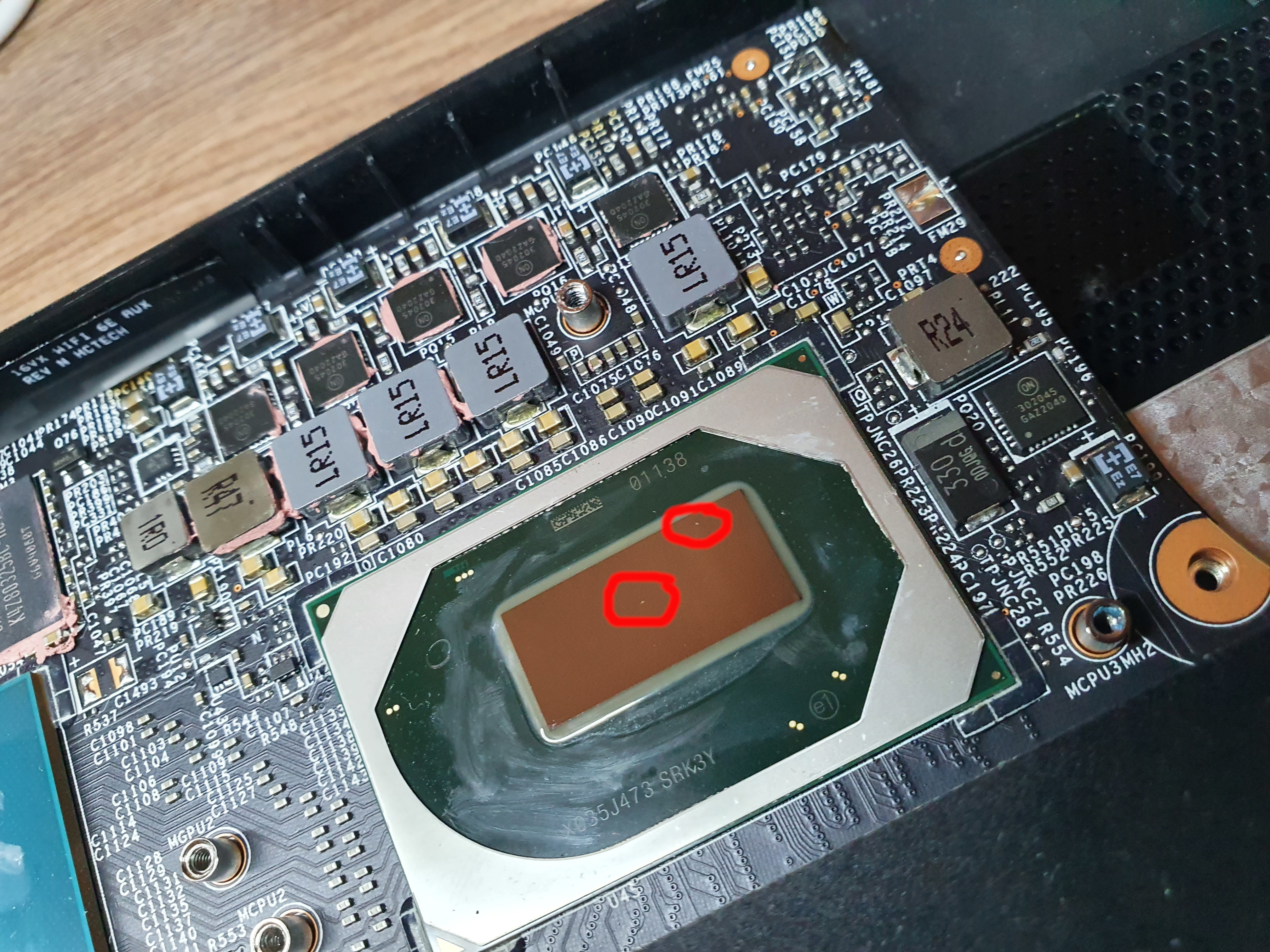 damaged CPU